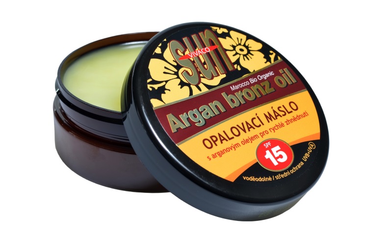 OPALOVACÍ MÁSLO 15 SPF pro rychlé zhnědnutí s arganovým olejem