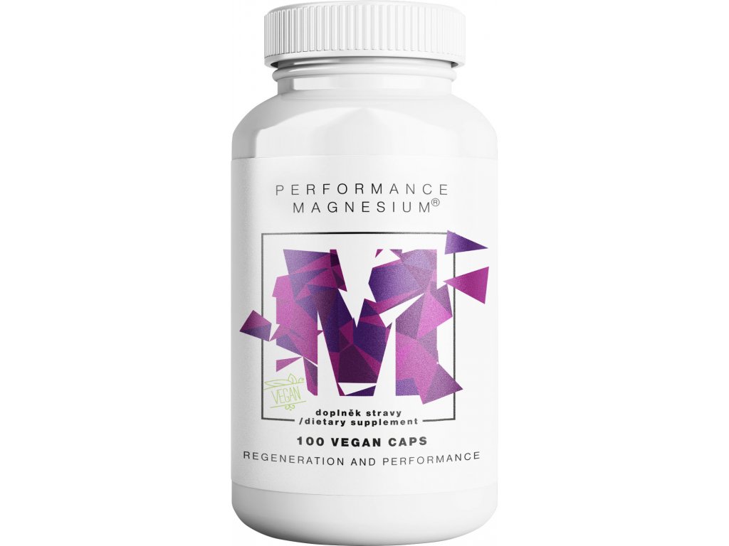 BrainMax Performance Magnesium® 1000 mg, Hořčík 200 mg + Vitamín B6 P5P, 100 vegan kapslí