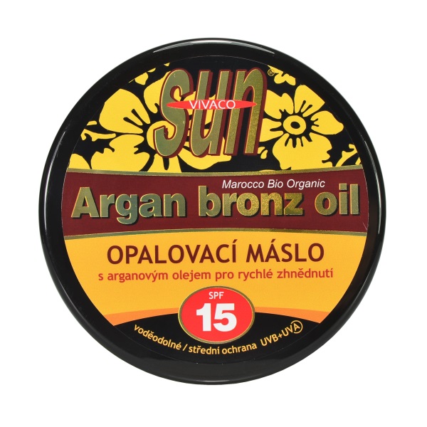 OPALOVACÍ MÁSLO 15 SPF pro rychlé zhnědnutí s arganovým olejem