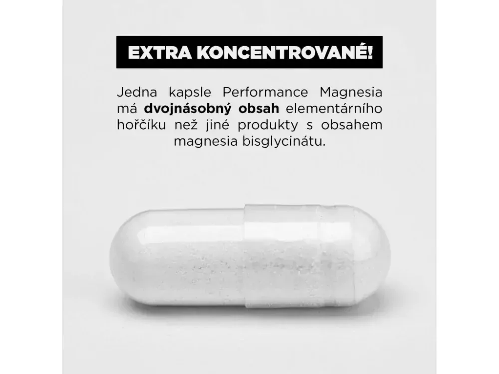 BrainMax Performance Magnesium® 1000 mg, Hořčík 200 mg + Vitamín B6 P5P, 100 vegan kapslí